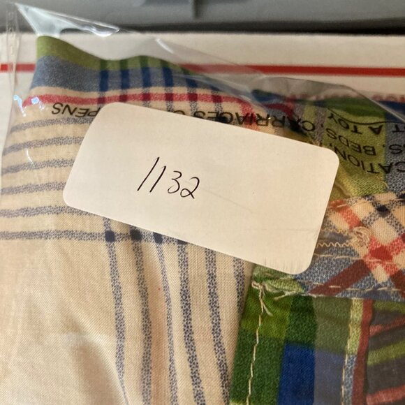 Womens Umgee Plaid Lagenlook Tunic Top Green Blue S Long Sleeve Tie Waist Asymme - Picture 9 of 9